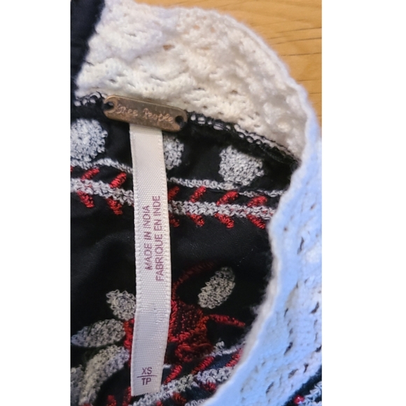 Free People Cozy On Up Top Size XS Bohemian Whimsigoth Western Coasatal Cowgirl - Picture 8 of 15